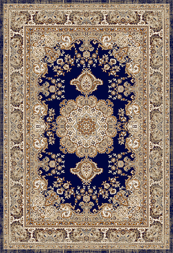 فرش ابریشم ماشینی مدرن و سنتی مناسب حال و پذیرایی برند دفه کد  ABRISHAM SM 785