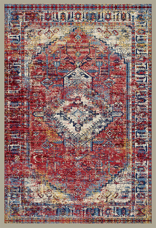 فرش ابریشم ماشینی مدرن و سنتی مناسب حال و پذیرایی برند دفه کد  ABRISHAM SM 786