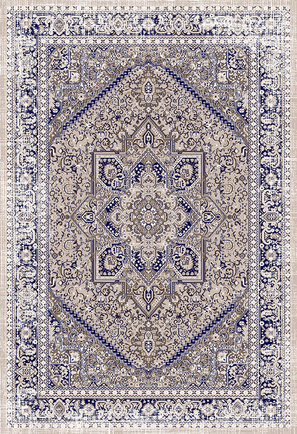 فرش ابریشم ماشینی مدرن و سنتی مناسب حال و پذیرایی برند دفه کد  ABRISHAM SM 787