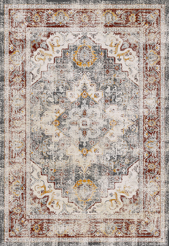 فرش ابریشم ماشینی مدرن و سنتی مناسب حال و پذیرایی برند دفه کد  ABRISHAM SM 789