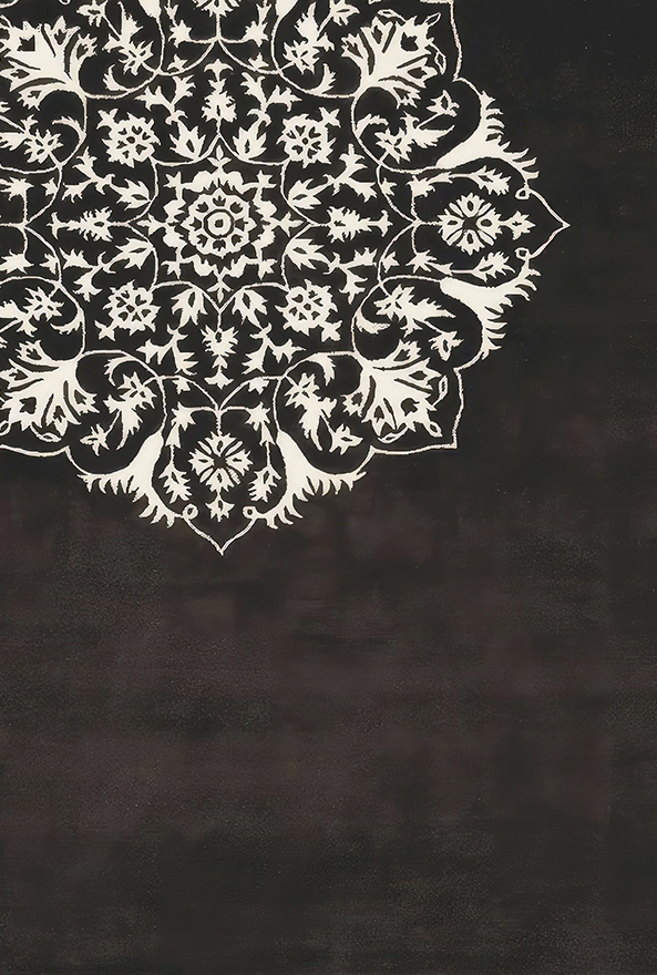 فرش ابریشم ماشینی مدرن و سنتی مناسب حال و پذیرایی برند دفه کد  ABRISHAM SM 797