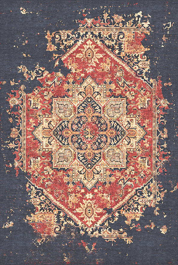 فرش ابریشم ماشینی مدرن و سنتی مناسب حال و پذیرایی برند دفه کد  ABRISHAM SM 805