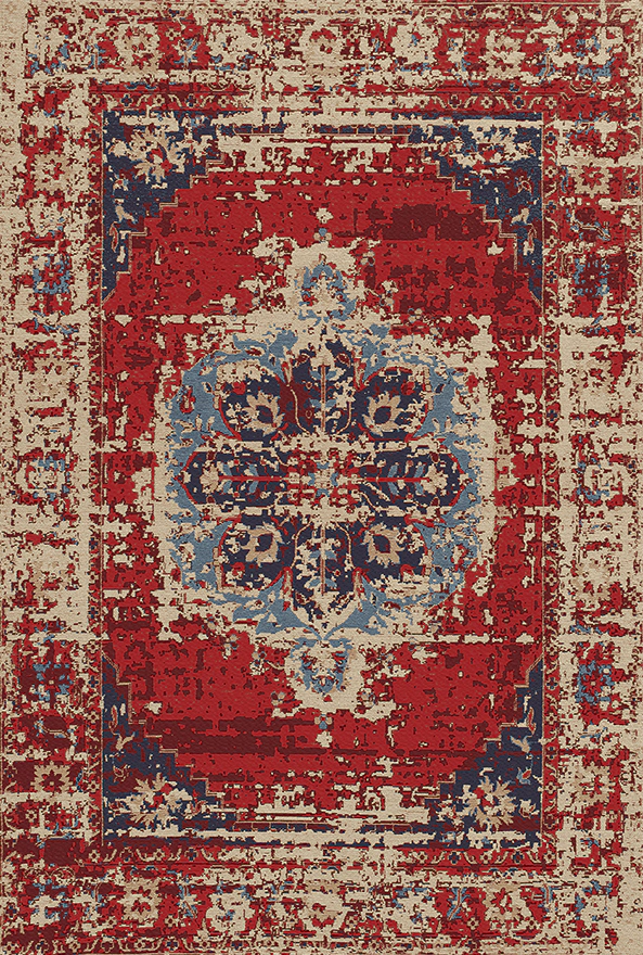 فرش ابریشم ماشینی مدرن و سنتی مناسب حال و پذیرایی برند دفه کد  ABRISHAM SM 814