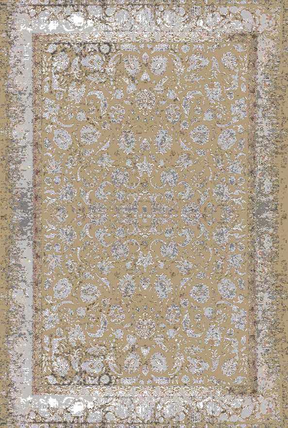 فرش ابریشم ماشینی مدرن و سنتی مناسب حال و پذیرایی برند دفه کد  ABRISHAM SM 819