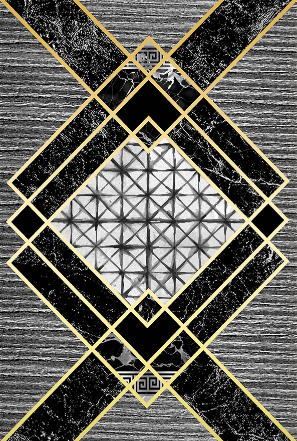 فرش ابریشم ماشینی مدرن و سنتی مناسب حال و پذیرایی برند دفه کد  ABRISHAM SM 826