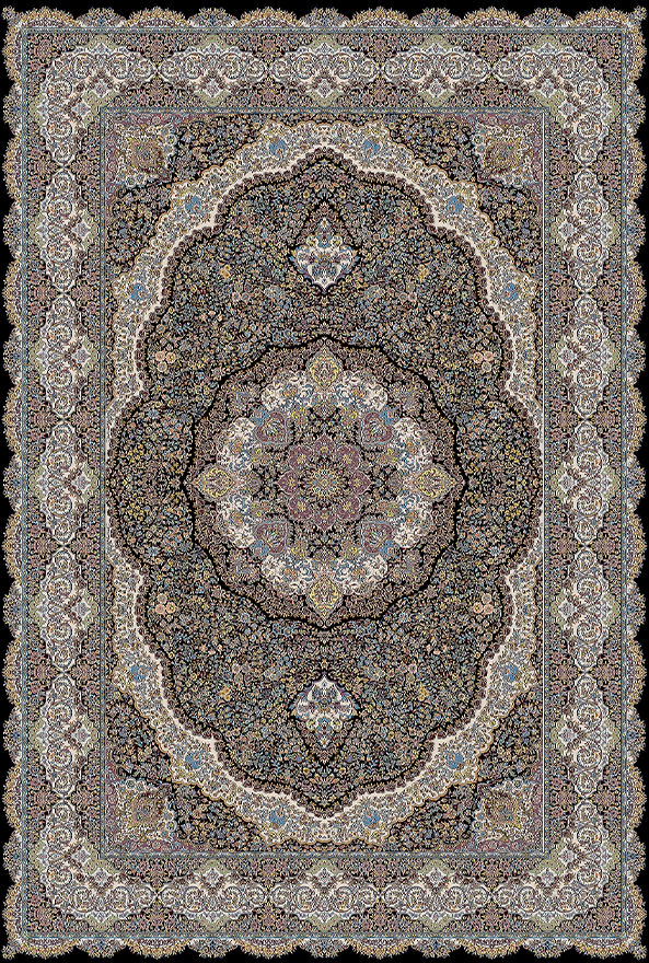 فرش ابریشم ماشینی مدرن و سنتی مناسب حال و پذیرایی برند دفه کد  ABRISHAM SM 831