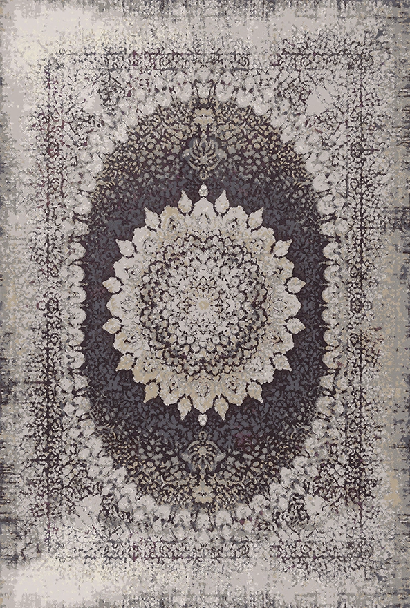 فرش ابریشم ماشینی مدرن و سنتی مناسب حال و پذیرایی برند دفه کد  ABRISHAM SM 840