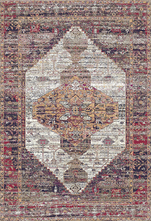 فرش ابریشم ماشینی مدرن و سنتی مناسب حال و پذیرایی برند دفه کد  ABRISHAM SM 855