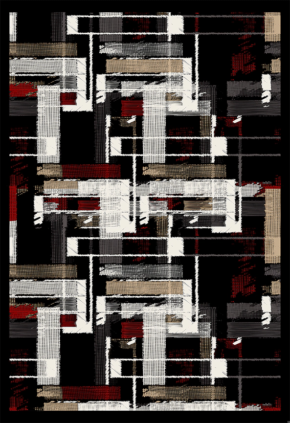 فرش ابریشم ماشینی مدرن و سنتی مناسب حال و پذیرایی برند دفه کد  ABRISHAM SM 862