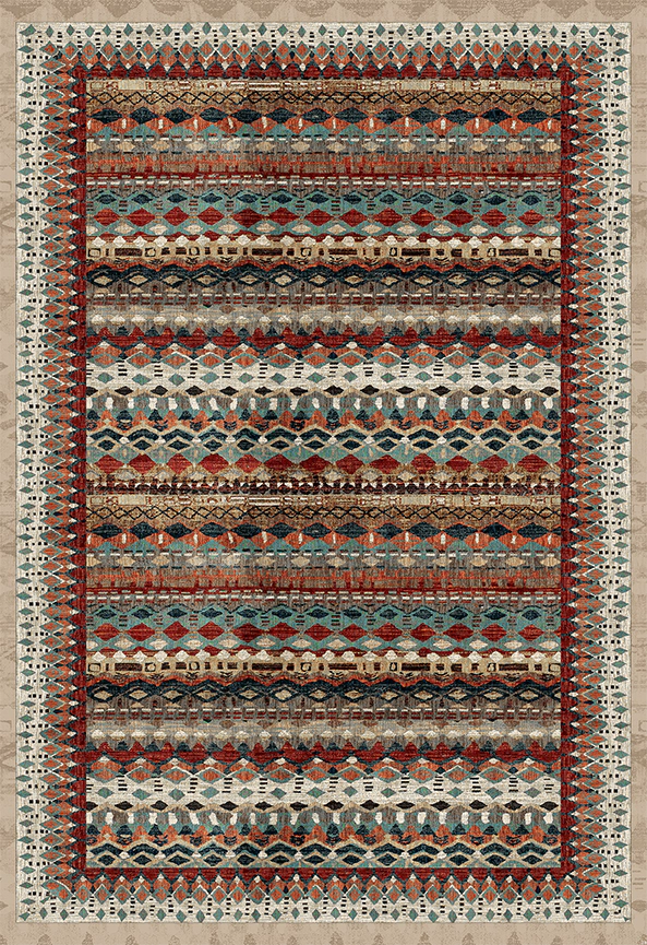 فرش ابریشم ماشینی مدرن و سنتی مناسب حال و پذیرایی برند دفه کد  ABRISHAM SM 875