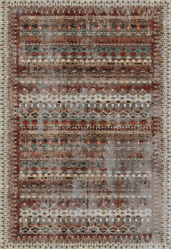 فرش ابریشم ماشینی مدرن و سنتی مناسب حال و پذیرایی برند دفه کد  ABRISHAM SM 876