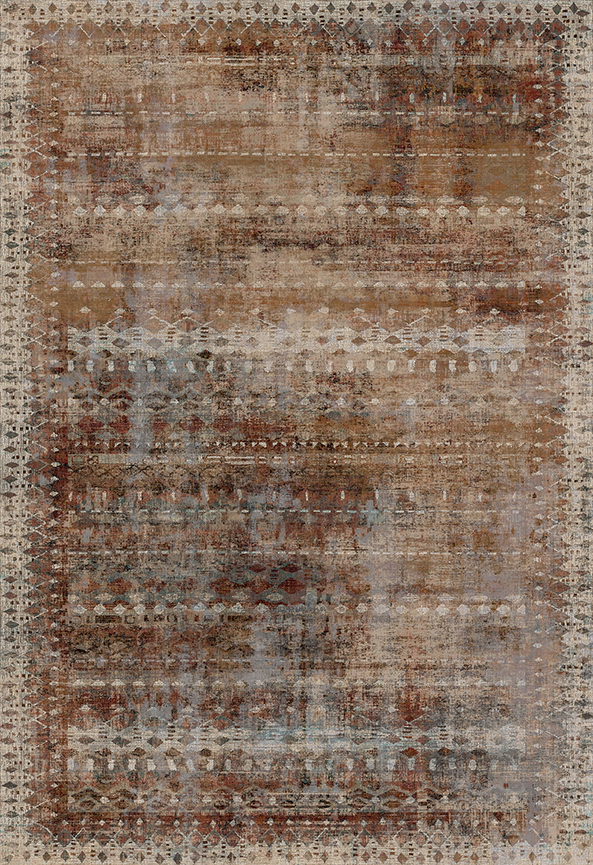 فرش ابریشم ماشینی مدرن و سنتی مناسب حال و پذیرایی برند دفه کد  ABRISHAM SM 877