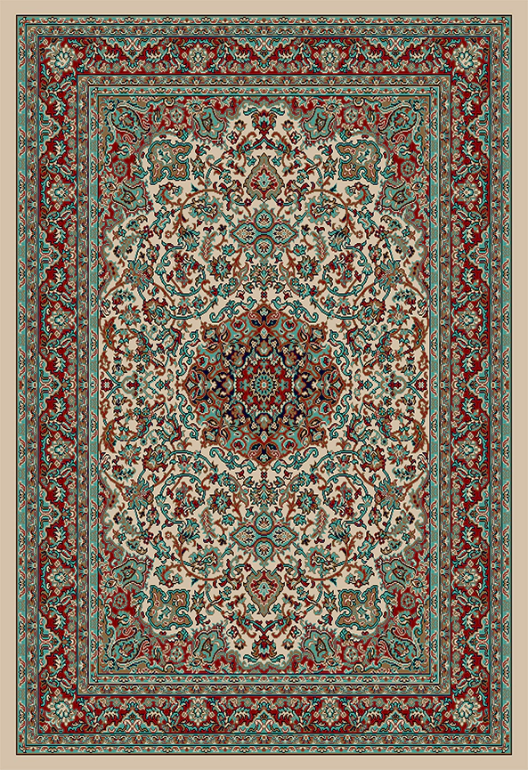 فرش ابریشم ماشینی مدرن و سنتی مناسب حال و پذیرایی برند دفه کد  ABRISHAM SM 894