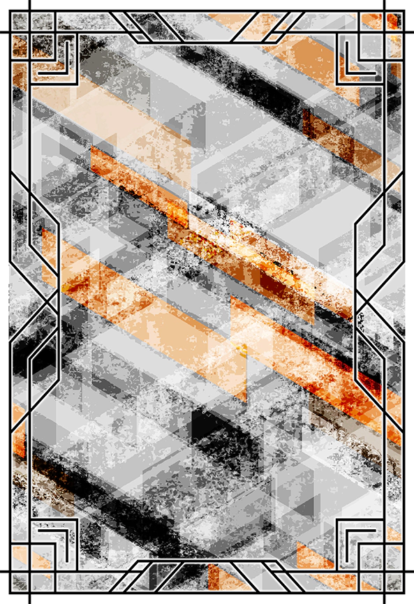 فرش ابریشم ماشینی مدرن و سنتی مناسب حال و پذیرایی برند دفه کد  ABRISHAM SM 895