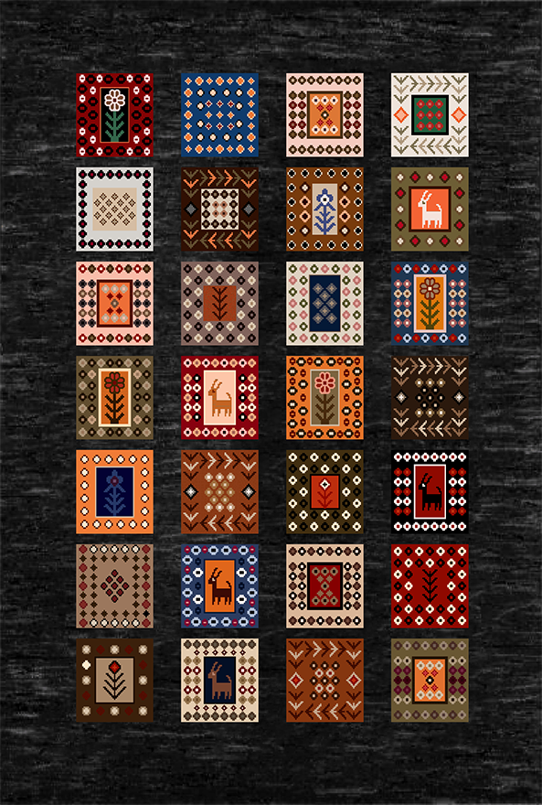 گلیم ماشینی ضد حساسیت برند دفه کد GD 266