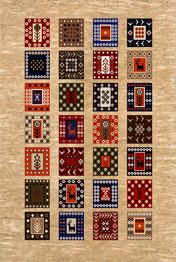 گلیم ماشینی ضد حساسیت برند دفه کد GD 267