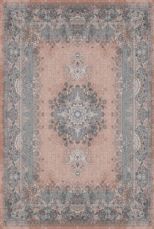 فرش ابریشم ماشینی مدرن و سنتی مناسب حال و پذیرایی برند دفه کد  ABRISHAM SM 905