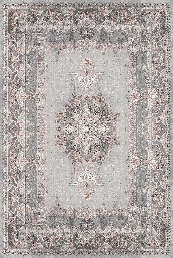 فرش ابریشم ماشینی مدرن و سنتی مناسب حال و پذیرایی برند دفه کد  ABRISHAM SM 908