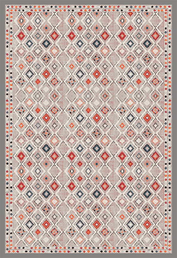 فرش ابریشم ماشینی مدرن و سنتی مناسب حال و پذیرایی برند دفه کد  ABRISHAM SM 921