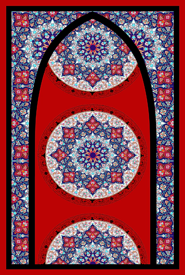 فرش ابریشم ماشینی مدرن و سنتی مناسب حال و پذیرایی برند دفه کد  ABRISHAM SM 946