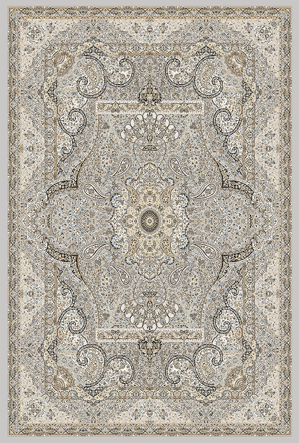 فرش ابریشم ماشینی مدرن و سنتی مناسب حال و پذیرایی برند دفه کد  ABRISHAM SM 991