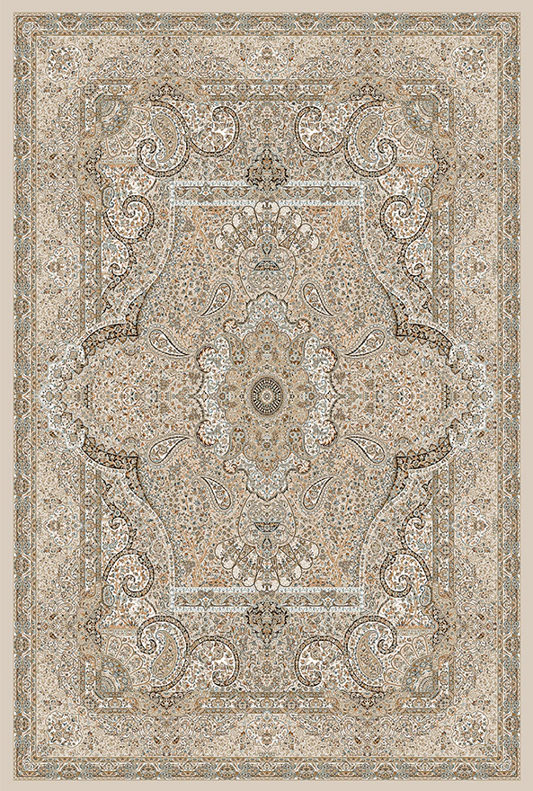 فرش ابریشم ماشینی مدرن و سنتی مناسب حال و پذیرایی برند دفه کد  ABRISHAM SM 992