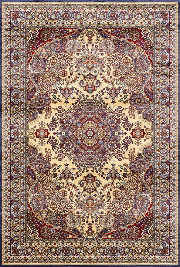 فرش ابریشم ماشینی مدرن و سنتی مناسب حال و پذیرایی برند دفه کد  ABRISHAM SM 1042