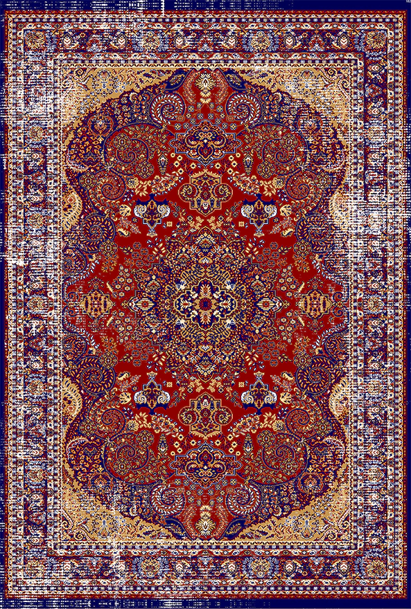 فرش ابریشم ماشینی مدرن و سنتی مناسب حال و پذیرایی برند دفه کد  ABRISHAM SM 1055