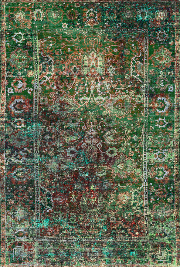 فرش ابریشم ماشینی مدرن و سنتی مناسب حال و پذیرایی برند دفه کد  ABRISHAM SM 1064