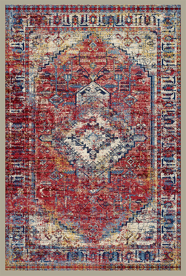 فرش ابریشم ماشینی مدرن و سنتی مناسب حال و پذیرایی برند دفه کد  ABRISHAM SM 1070