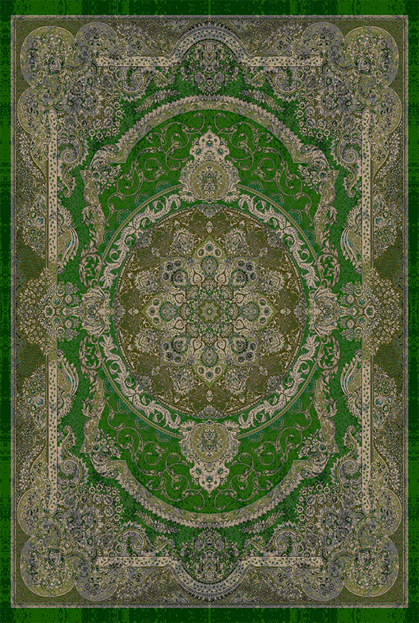 فرش ابریشم ماشینی مدرن و سنتی مناسب حال و پذیرایی برند دفه کد  ABRISHAM SM 1078