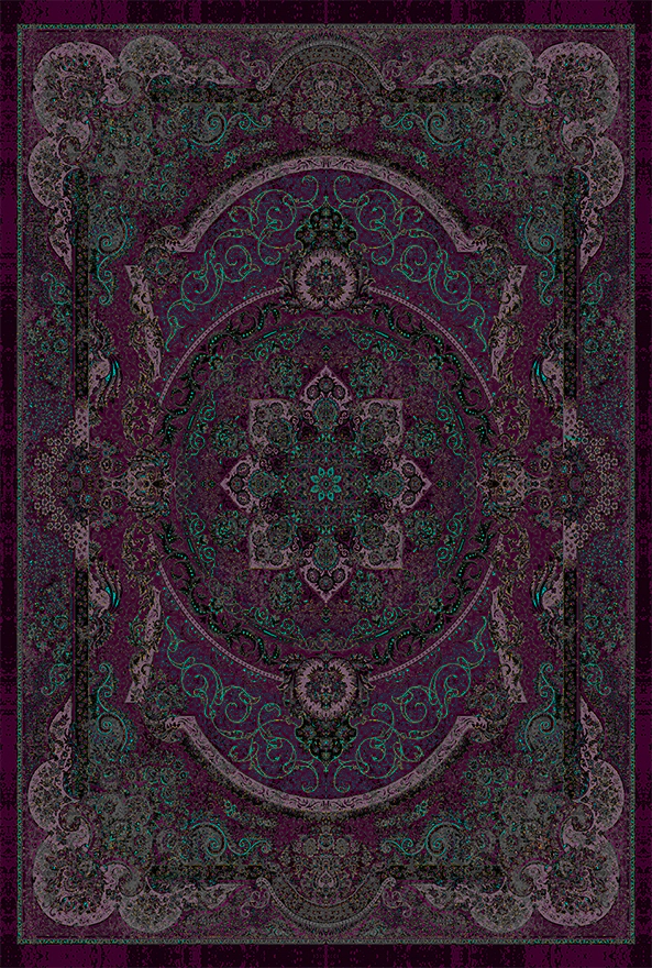 فرش ابریشم ماشینی مدرن و سنتی مناسب حال و پذیرایی برند دفه کد  ABRISHAM SM 1085