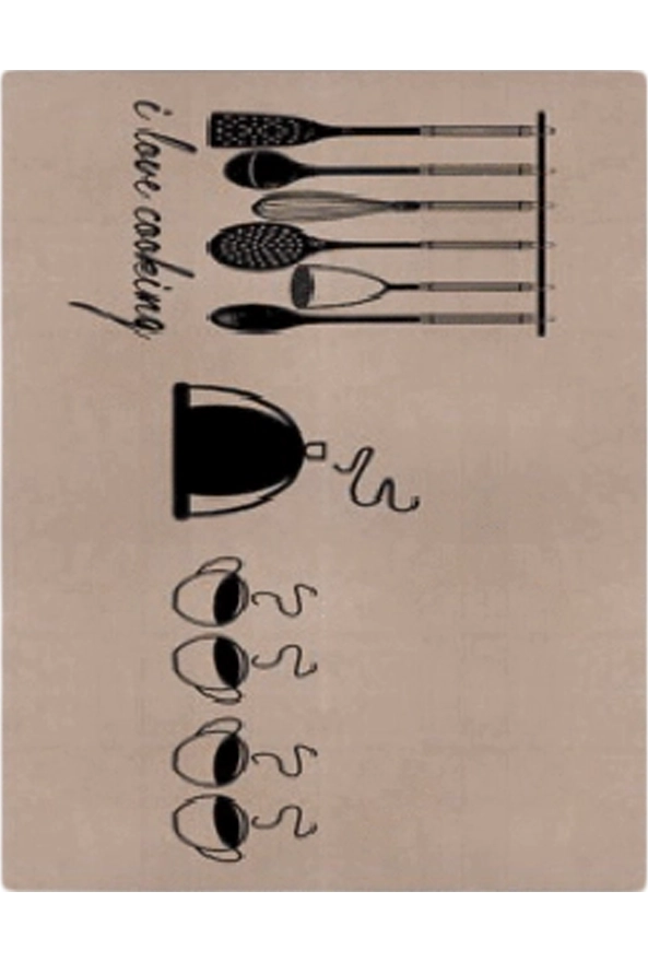 فرشینه و قالیچه فانتزی مناسب آشپزخانه برند دفه کد ZED APZ 832