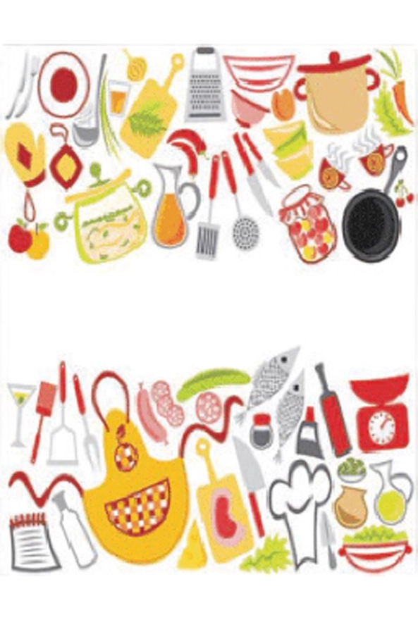 فرشینه و قالیچه فانتزی مناسب آشپزخانه برند دفه کد ZED APZ 885