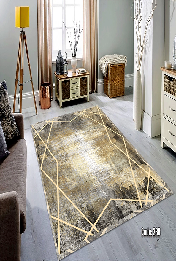 فرشینه و قالیچه (مستطیل، گرد، بیضی) سنتی و مدرن مناسب حال و پذیرایی برند دفه کد DEFEH TOR 182