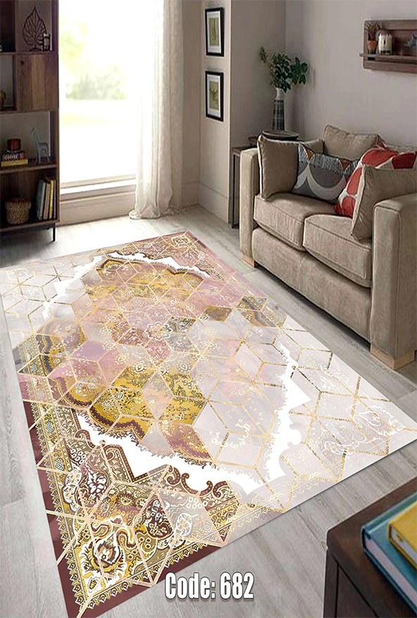 فرشینه و قالیچه (مستطیل، گرد، بیضی) سنتی و مدرن مناسب حال و پذیرایی برند دفه کد DEFEH TOR 185