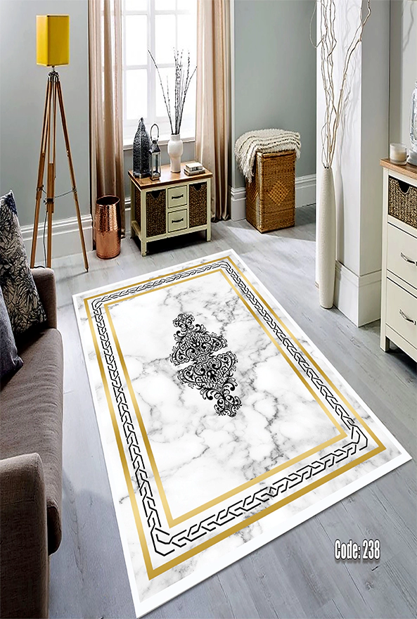 فرشینه و قالیچه (مستطیل، گرد، بیضی) سنتی و مدرن مناسب حال و پذیرایی برند دفه کد DEFEH TOR 195