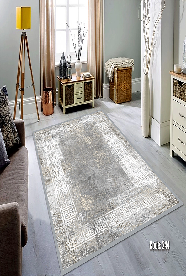 فرشینه و قالیچه (مستطیل، گرد، بیضی) سنتی و مدرن مناسب حال و پذیرایی برند دفه کد DEFEH TOR 196