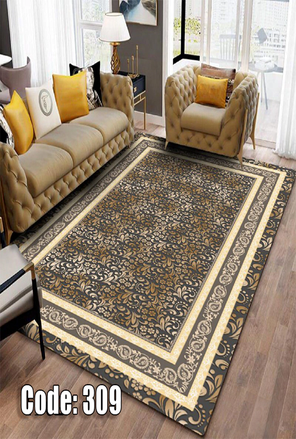 فرشینه و قالیچه (مستطیل، گرد، بیضی) سنتی و مدرن مناسب حال و پذیرایی برند دفه کد DEFEH TOR 201