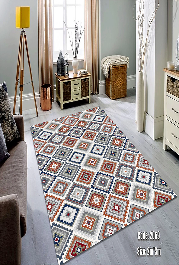 فرشینه و قالیچه (مستطیل، گرد، بیضی) سنتی و مدرن مناسب حال و پذیرایی برند دفه کد DEFEH TOR 202