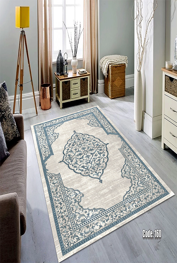 فرشینه و قالیچه (مستطیل، گرد، بیضی) سنتی و مدرن مناسب حال و پذیرایی برند دفه کد DEFEH TOR 203