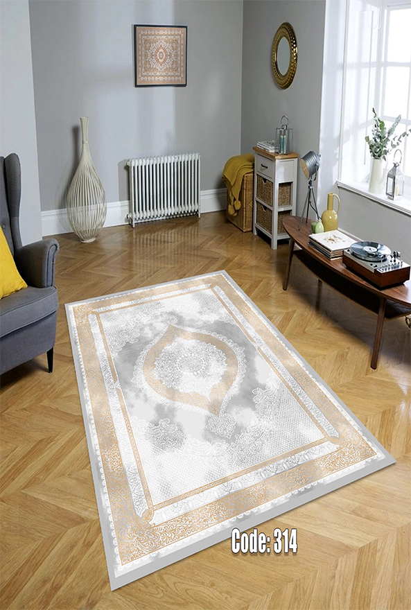 فرشینه و قالیچه (مستطیل، گرد، بیضی) سنتی و مدرن مناسب حال و پذیرایی برند دفه کد DEFEH TOR 220