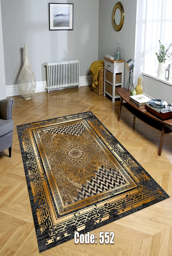 فرشینه و قالیچه (مستطیل، گرد، بیضی) سنتی و مدرن مناسب حال و پذیرایی برند دفه کد DEFEH TOR 224