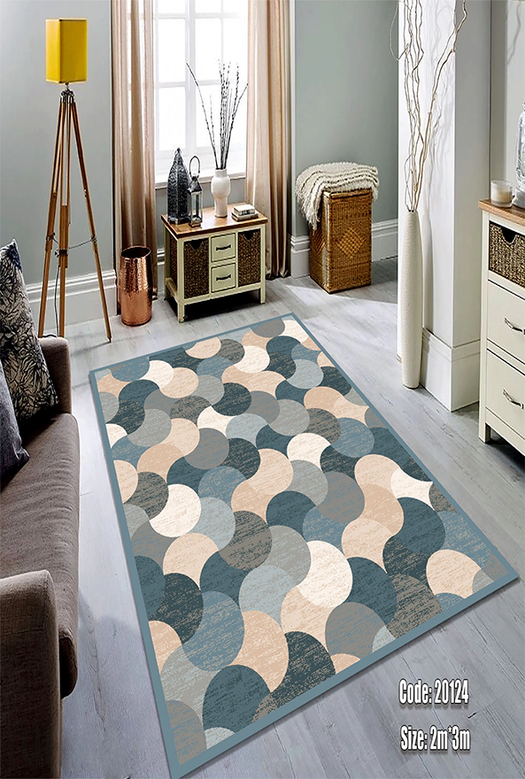 فرشینه و قالیچه (مستطیل، گرد، بیضی) سنتی و مدرن مناسب حال و پذیرایی برند دفه کد DEFEH TOR 225