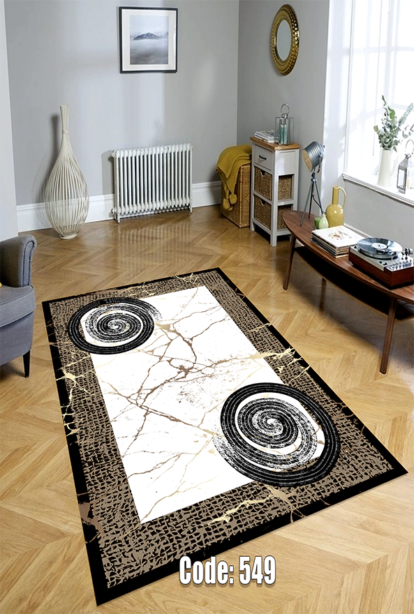 فرشینه و قالیچه (مستطیل، گرد، بیضی) سنتی و مدرن مناسب حال و پذیرایی برند دفه کد DEFEH TOR 233