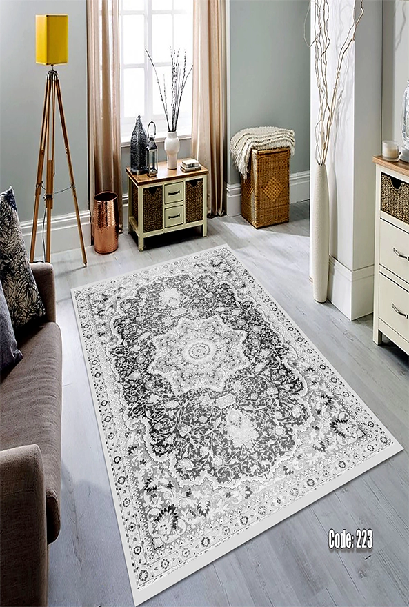 فرشینه و قالیچه (مستطیل، گرد، بیضی) سنتی و مدرن مناسب حال و پذیرایی برند دفه کد DEFEH TOR 234