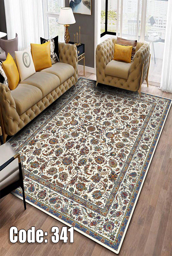 فرشینه و قالیچه (مستطیل، گرد، بیضی) سنتی و مدرن مناسب حال و پذیرایی برند دفه کد DEFEH TOR 239