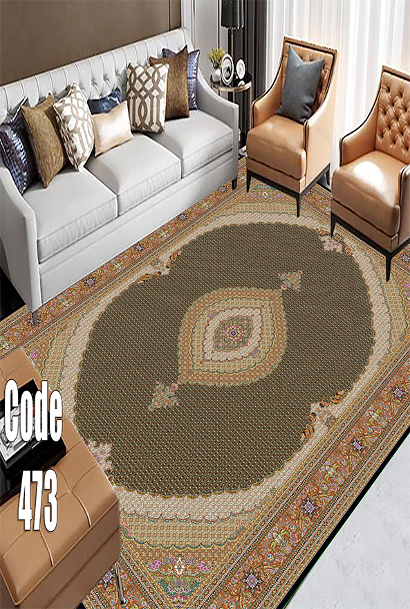 فرشینه و قالیچه (مستطیل، گرد، بیضی) سنتی و مدرن مناسب حال و پذیرایی برند دفه کد DEFEH TOR 240