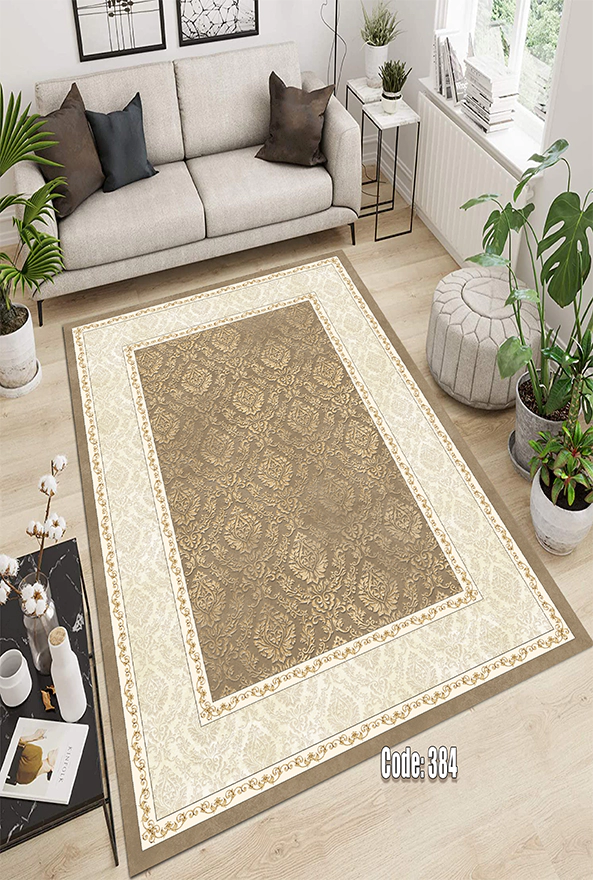 فرشینه و قالیچه (مستطیل، گرد، بیضی) سنتی و مدرن مناسب حال و پذیرایی برند دفه کد DEFEH TOR 246