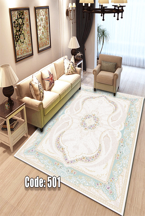 فرشینه و قالیچه (مستطیل، گرد، بیضی) سنتی و مدرن مناسب حال و پذیرایی برند دفه کد DEFEH TOR 254